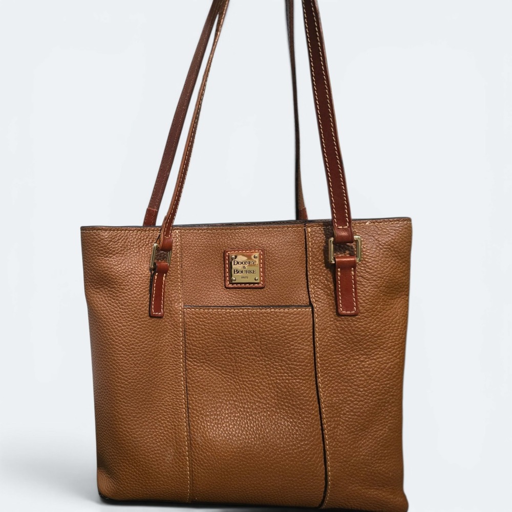 Dooney & Bourke Small Lexington Pebble Grain Leather Purse Brown
